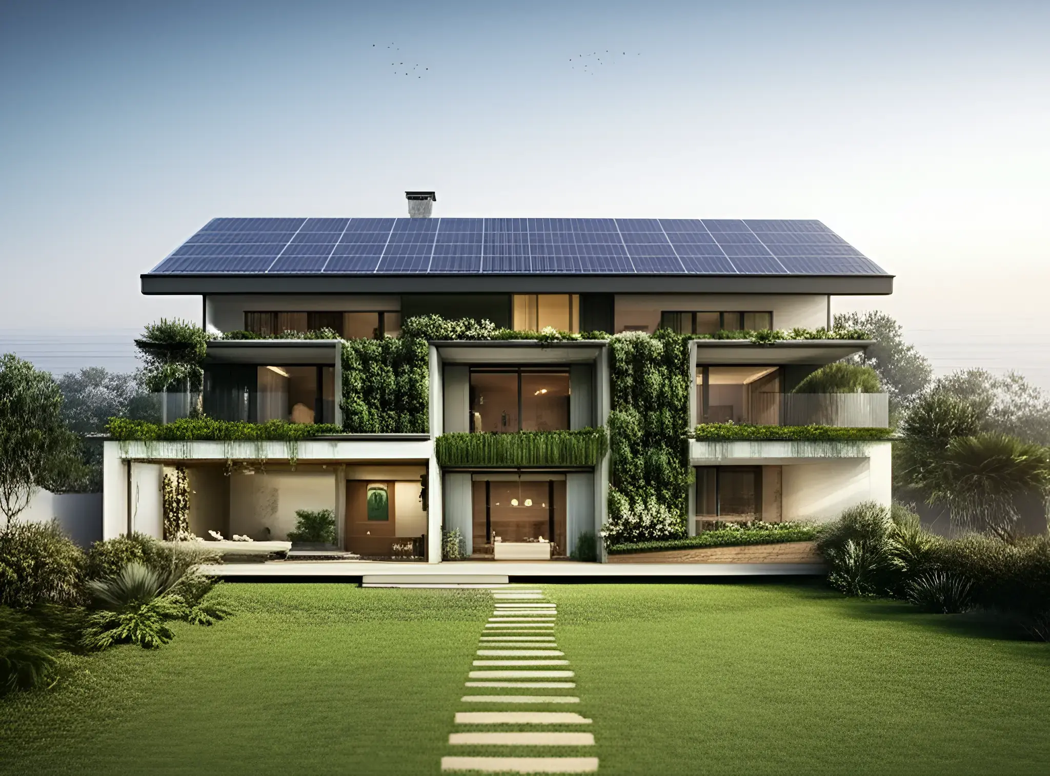 Arquitectura sostenible moderna